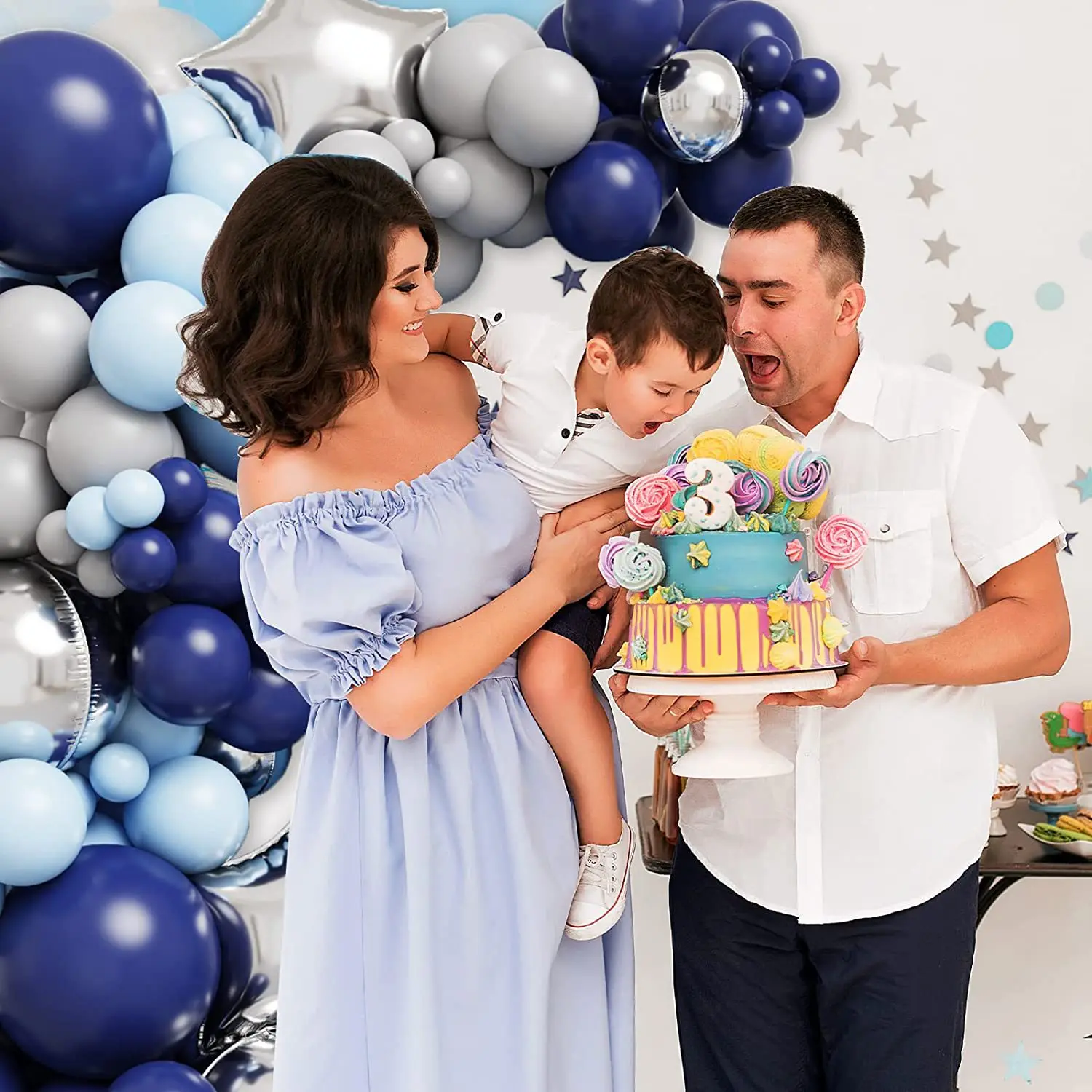 Night Blue Party Balloon Package Cross Border Birthday Balloon Arch Wholesale Amazon Hot Sale Party Decoration