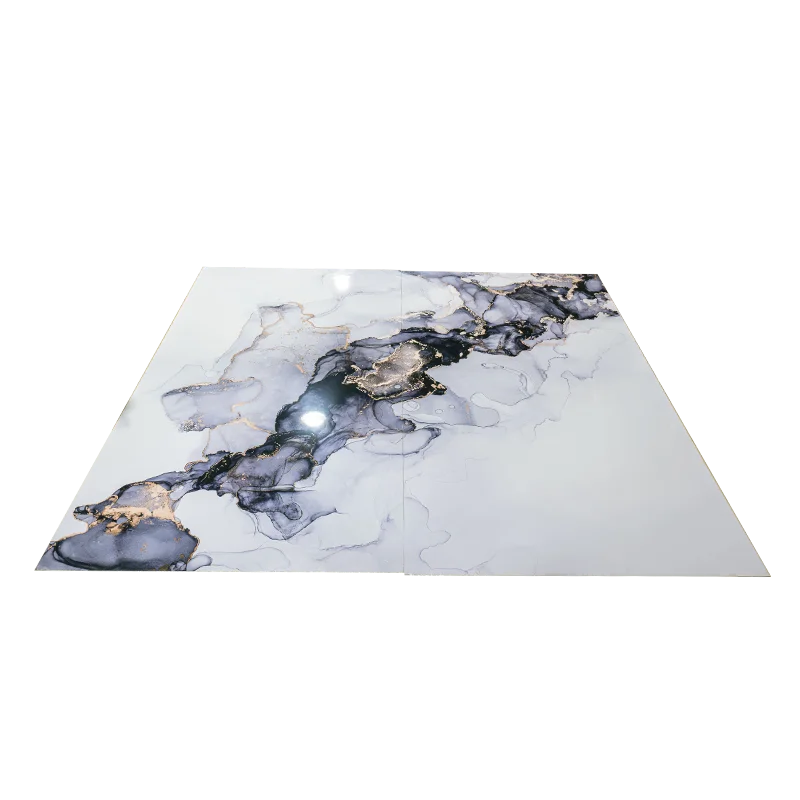Plastic sheet 3d printing high gloss marble design uv board for wall