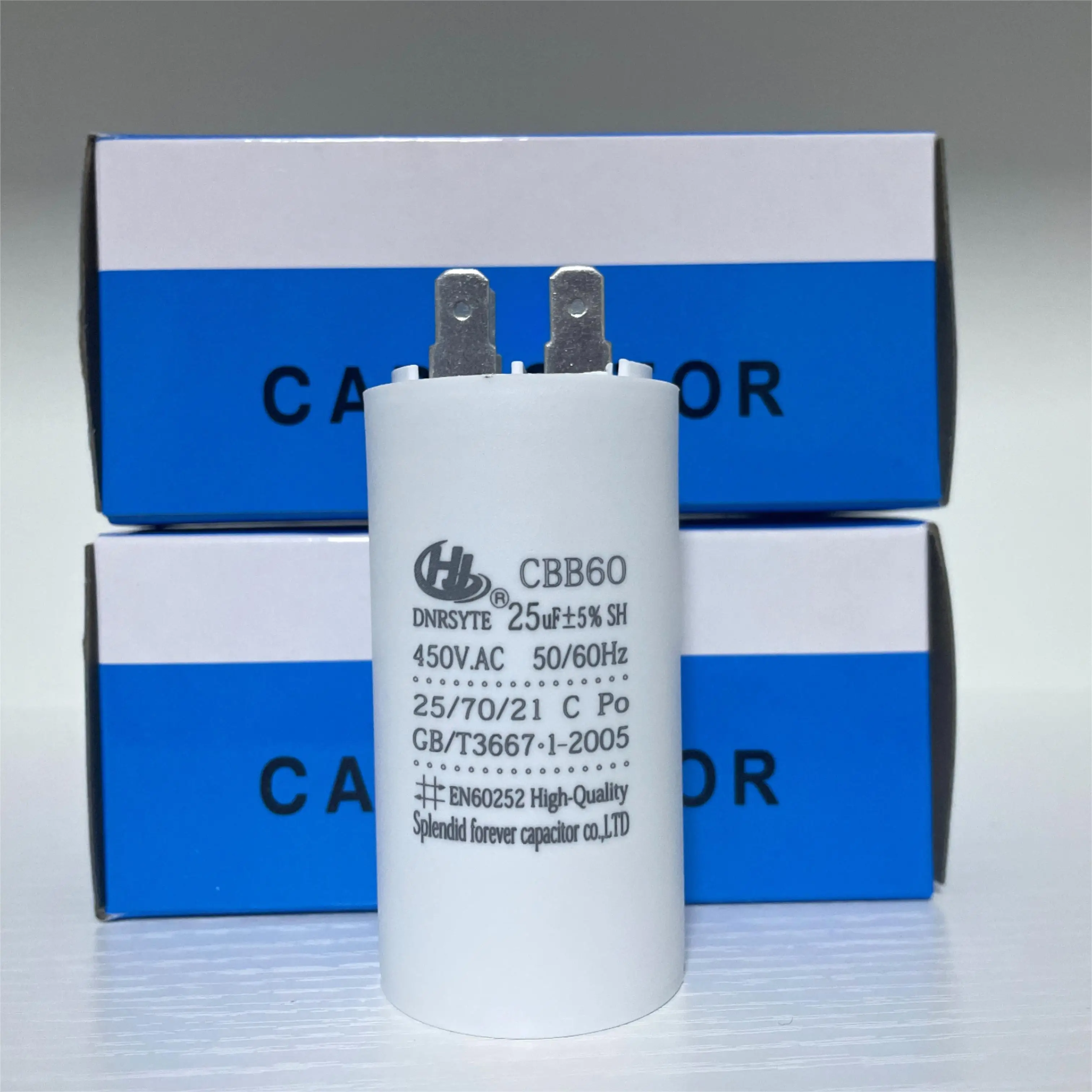 Wholesale 25uf 450A.AC 50/60Hz CBB60 Terminal type capacitor fan 3.5uf