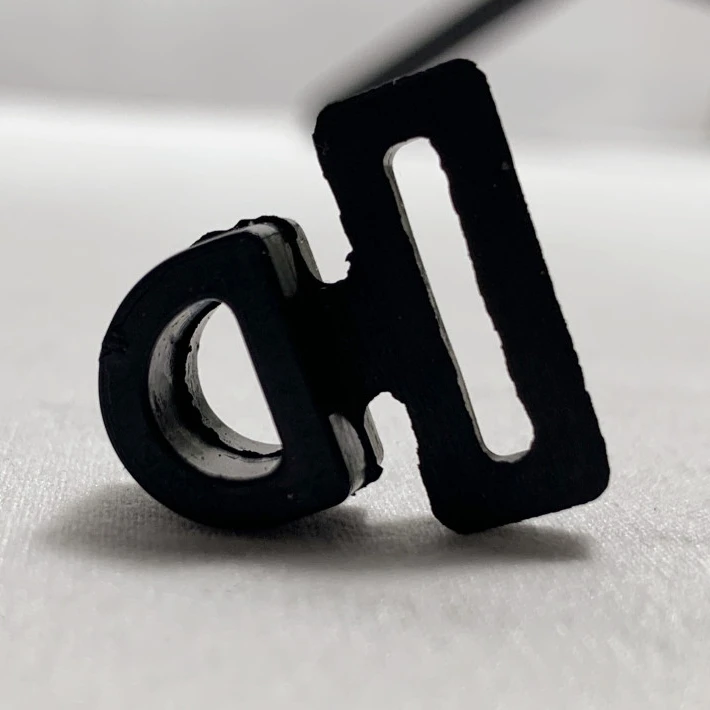 Hot Selling Accordion Fitting Rubber Cushion Buffer Pad Size L 20mm H 20mm THK 3.4mm Octagonal Rubber Buffer