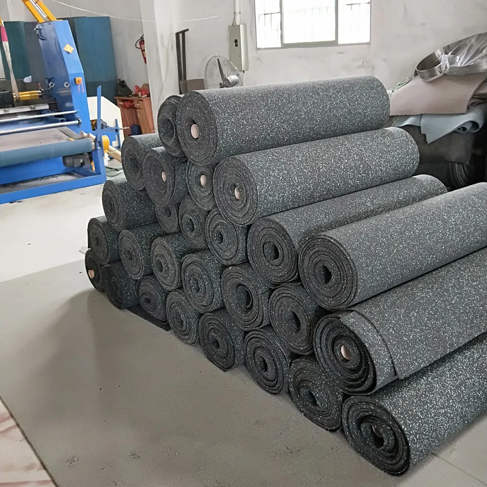 FREE SAMPLE-Wholesale 3mm,5mm  Flooring Accessories Sound Absorption Carpet Rubber Underlay With Aluminum Film Exercise Mat