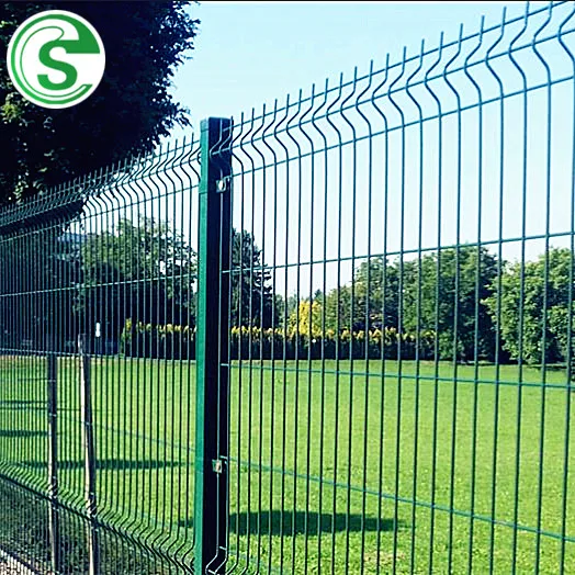 Customized PVC Coated Welded Wire Mesh Fence Gate Designs Road Isolation 3D Nylofor Fence Panels