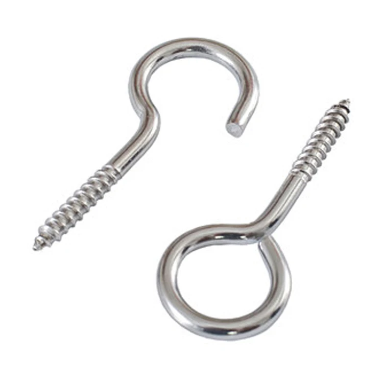 Custom Galvanized Sheep Eye Self-tapping Screw With Circle Sheep Eye Circle Light Hook With Loop Ring Nail Screw Nail Hook