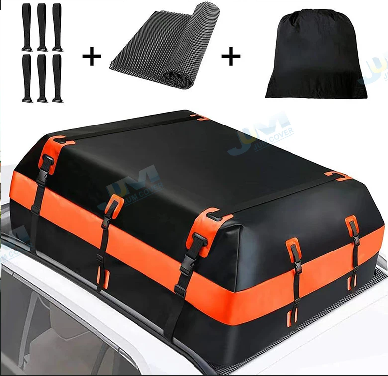 Car Rooftop Cargo Carrier Bag 21 Cubic Feet 100% Waterproof Heavy Duty car roof racks
