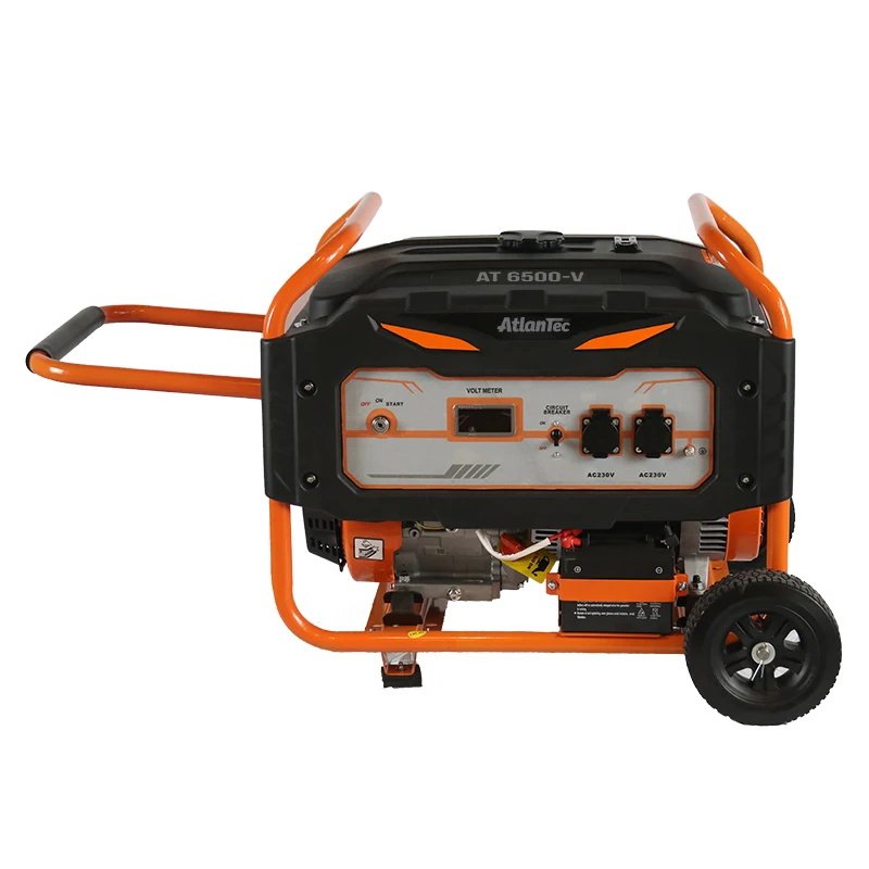 Construction Use 5kva Generator Heavy-Duty 5KW Open Frame Gasoline Generator with Air-Cooled Engine