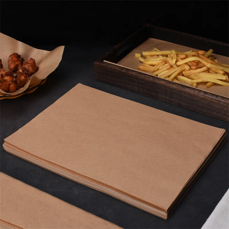 12x16 Inches Non-Stick Precut Baking Parchment Paper Sheet Unbleached Greaseproof Silicone Paper Cookie Bread Bakery Paper Liner