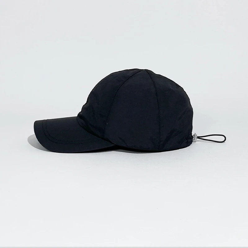 Outdoor sports quick drying Baseball cap breathable ultra lightweight nylon soft top sport baseball cap with drawstring
