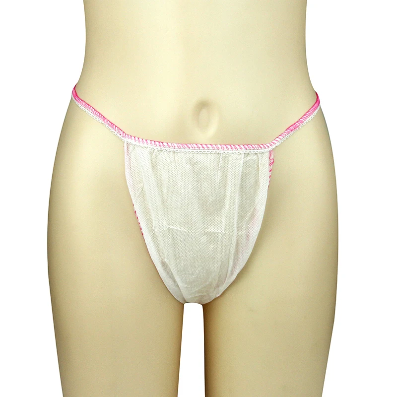 Disposable T-String Thong Bikini Panties for Spray Tanning and Spa Treatments
