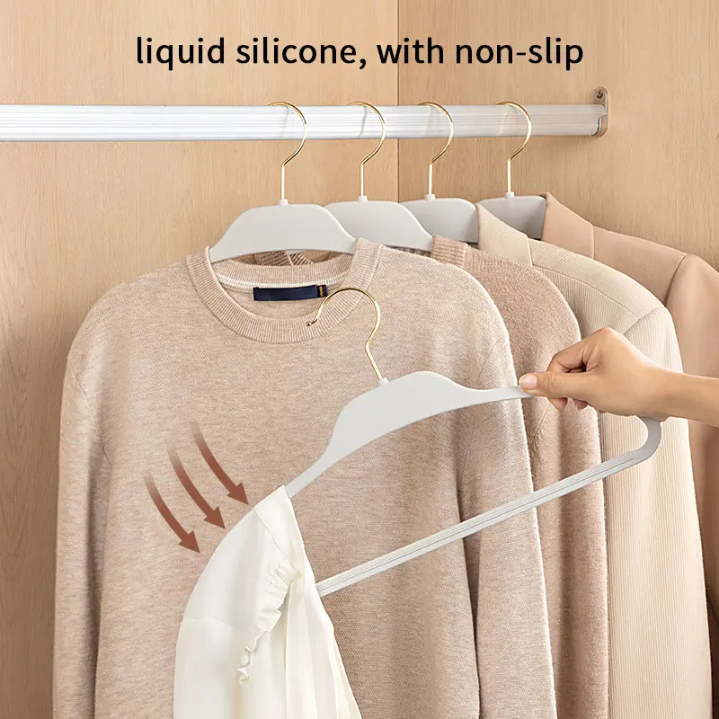 Non-slip Paint Liquid Silicone Rubber Coat Hanger Non-trace Household Non-flocking Clothes Hanging Hang 360 Degree Rotation 2024