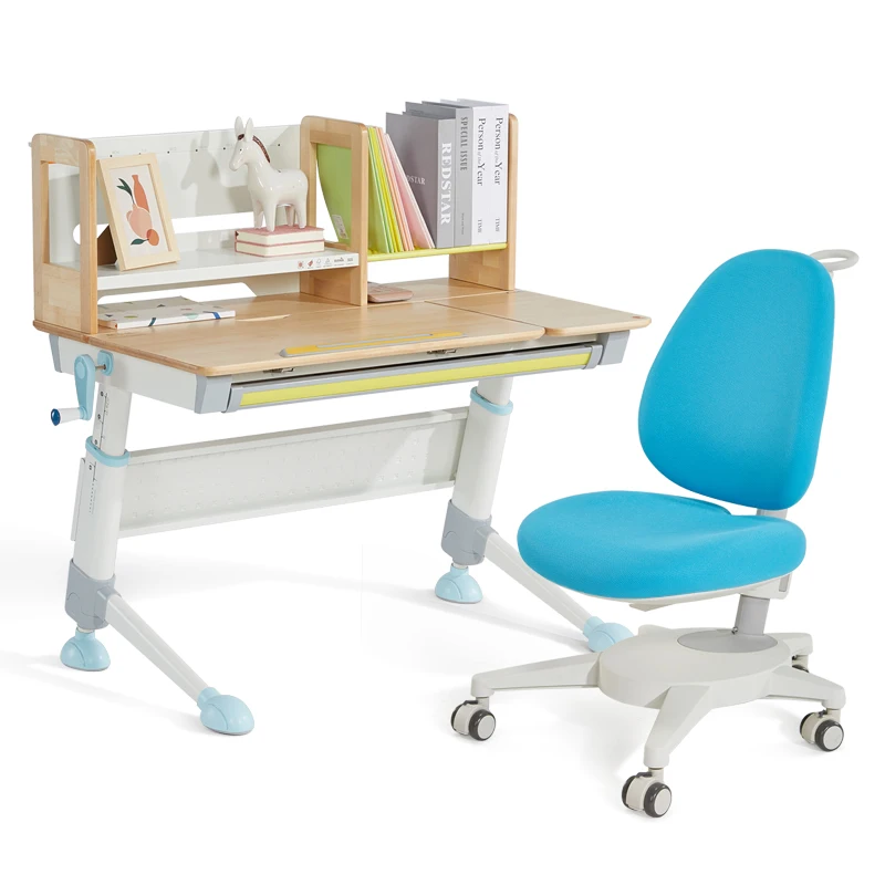 
2M2KIDS Ergonomic Child Chair and Desk Adjustable Wooden Kids Table Chair Children Study Desk Kids Furniture Wood Bedroom Set 