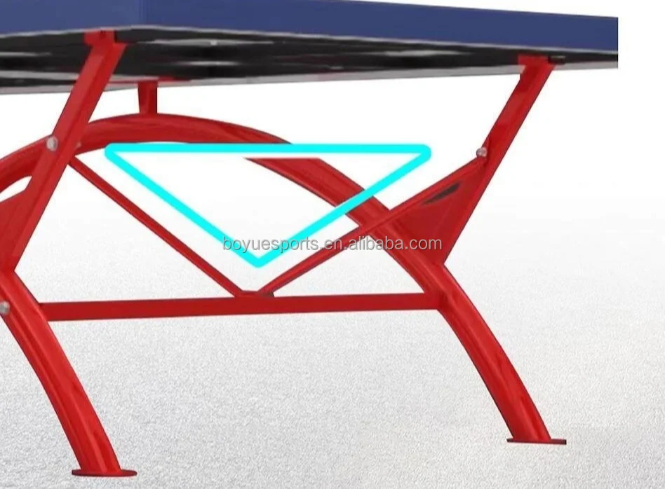 2024 High Quality BOYUE SMC Material Outdoor Pingpang Table Big Flip-side Table Tennis Table