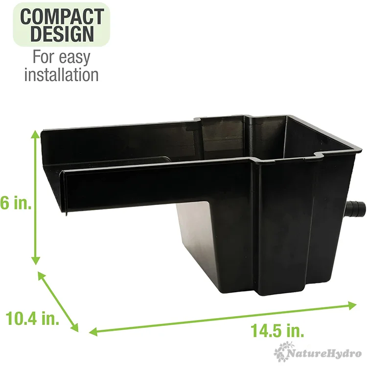 Easy to Install Simple to Hide Outdoor Fountains Pond and Waterfall Spillway Filter Box kit