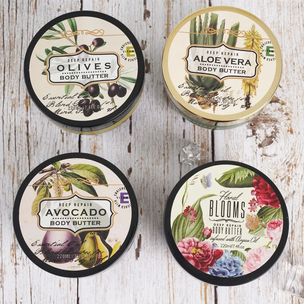 Private Label Moisturizing Lotion Vegan Coconut Shea Mango Whipped Body Butter