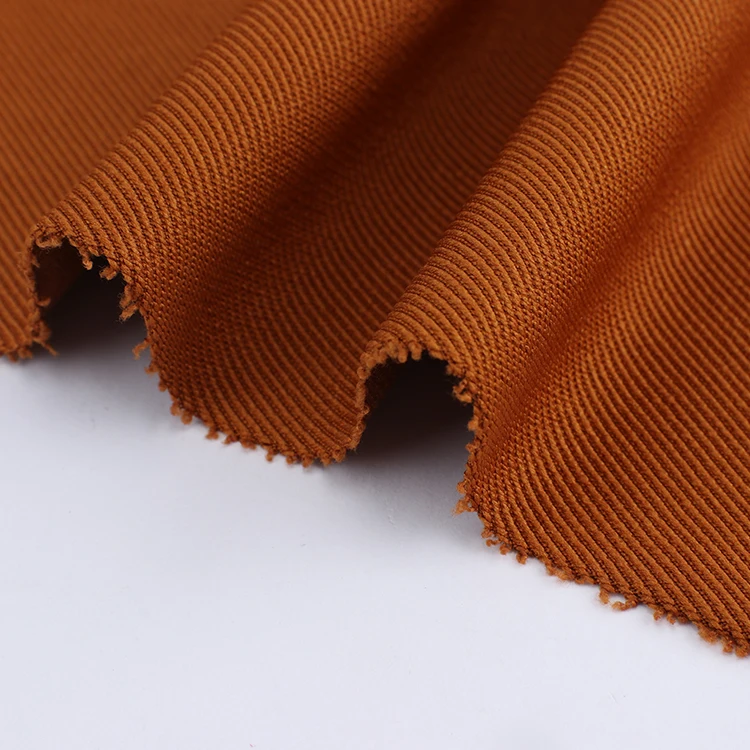 W888-3 твил био-полированный 95% полиэстер 5% Спандекс Трикотажная махровая ткань Китай