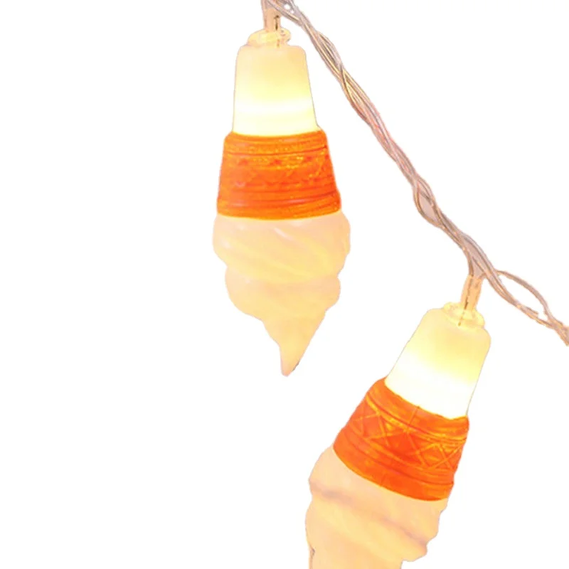Hot Sale LED String Fairy Lamp Christmas Home Bedroom Decoration ice cream Shaped cone light hanging lights