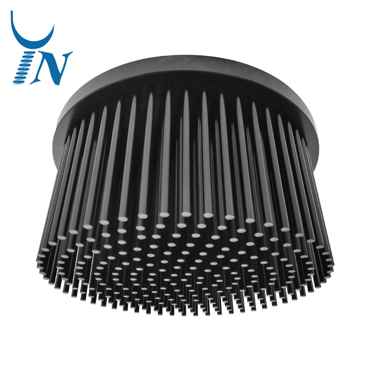 Round COB Aluminum Heat sink High Power Cold Forging Radiator Pin Fin for Led Laser Stage Light Radiator Heat Dissipation