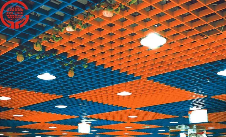 Ceiling Panel Fire Proof Grille Ceiling Board Interior Metal Modern Factory Price Decorative Aluminum Suspended Ceilin Grid MB-1