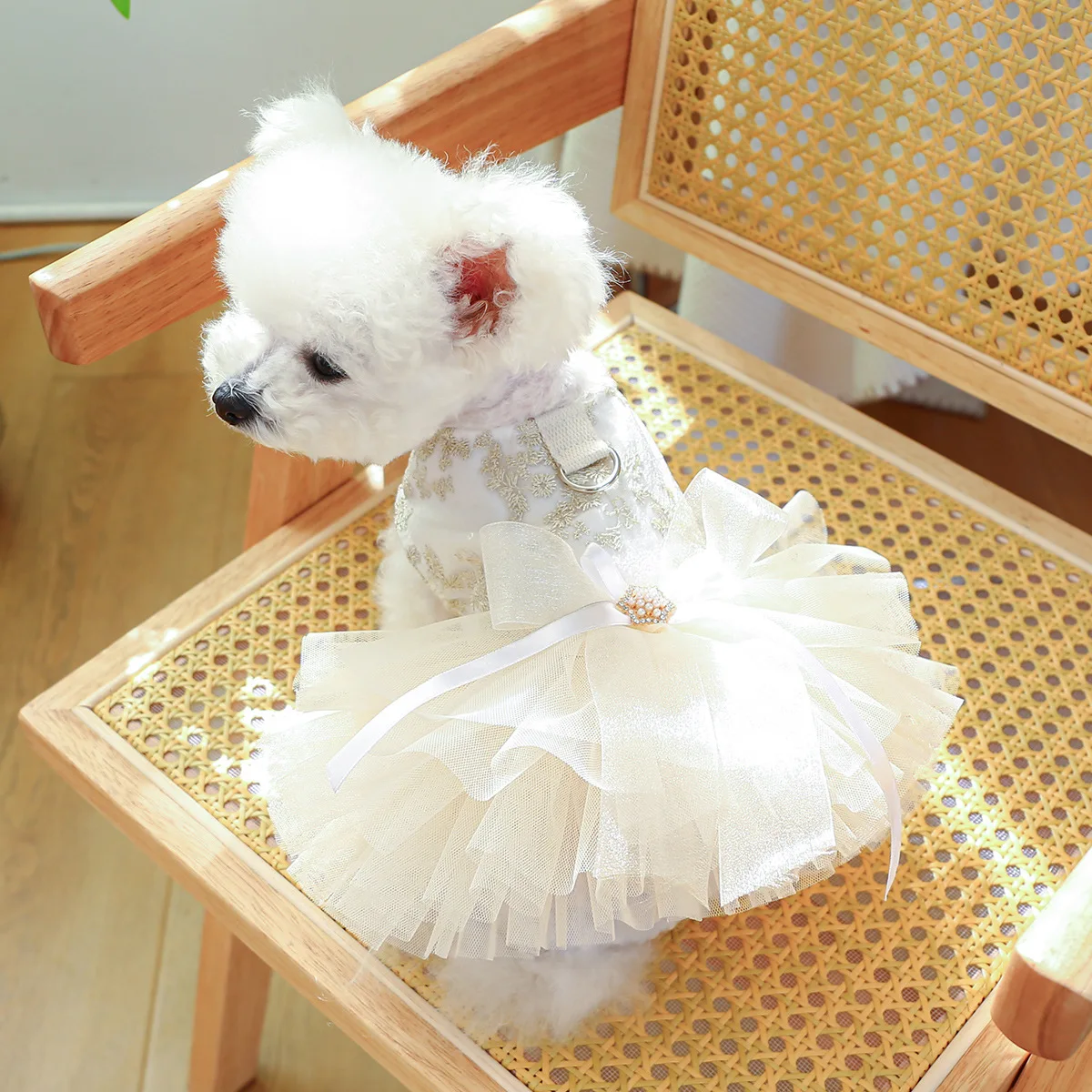 New Arrival Dog Wedding Dress Princess Dress Puppy Puffy Gauze Skirt Luxury Elegant Dog Wear Clothes