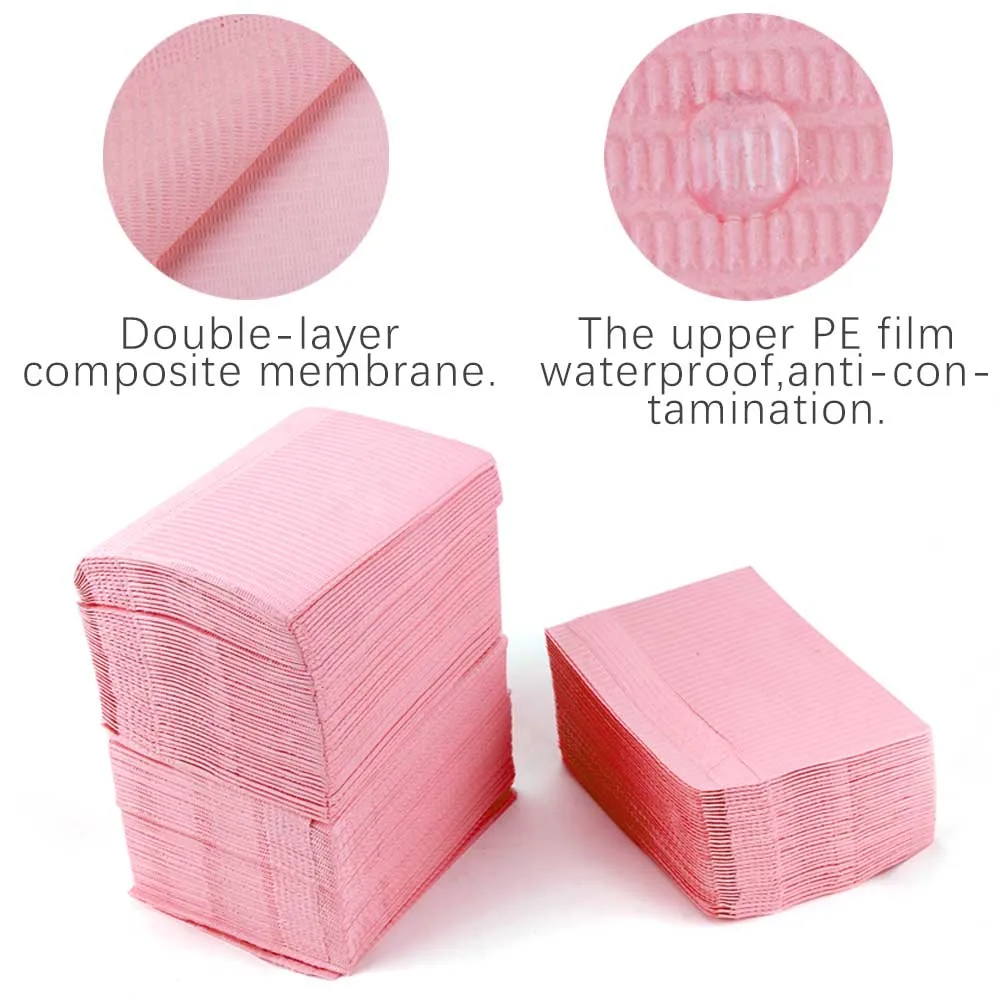 125Pcs Disposable Foldable Clean Pad Beauty Nail Care Polish Waterproof Tablecloth Manicure Tool Lint Paper Practice