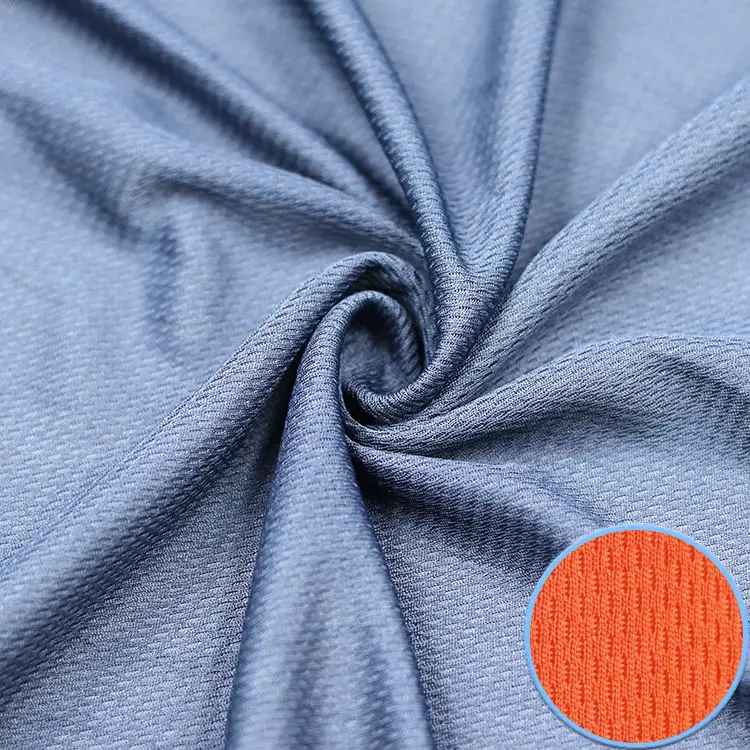 Sport Wear Moderate Polyester Spandex Stretch Knit Jersey Mesh Fabrics for Garment Tricot Satin Fabric 100% Polyester