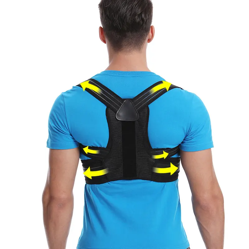 Amazon orthopedic adjustable belt humpback shoulder spine back brace support posture correctors belt for men and women