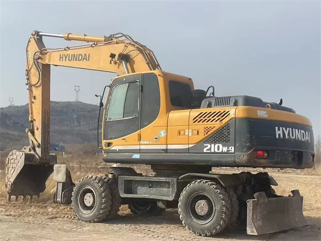Used Hyundai 210w-9 Hydraulic Wheel Excavator, Hyundai Wheel Excavator