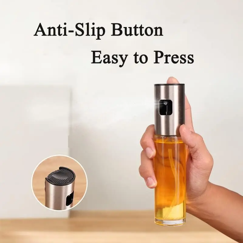 High Quality 100ml Air fryer Sprayer Mister Bottle Pump Glass Oil Pot Leakproof Grill Bbq Sprayer Oilpump Kitchen Cooking Tools