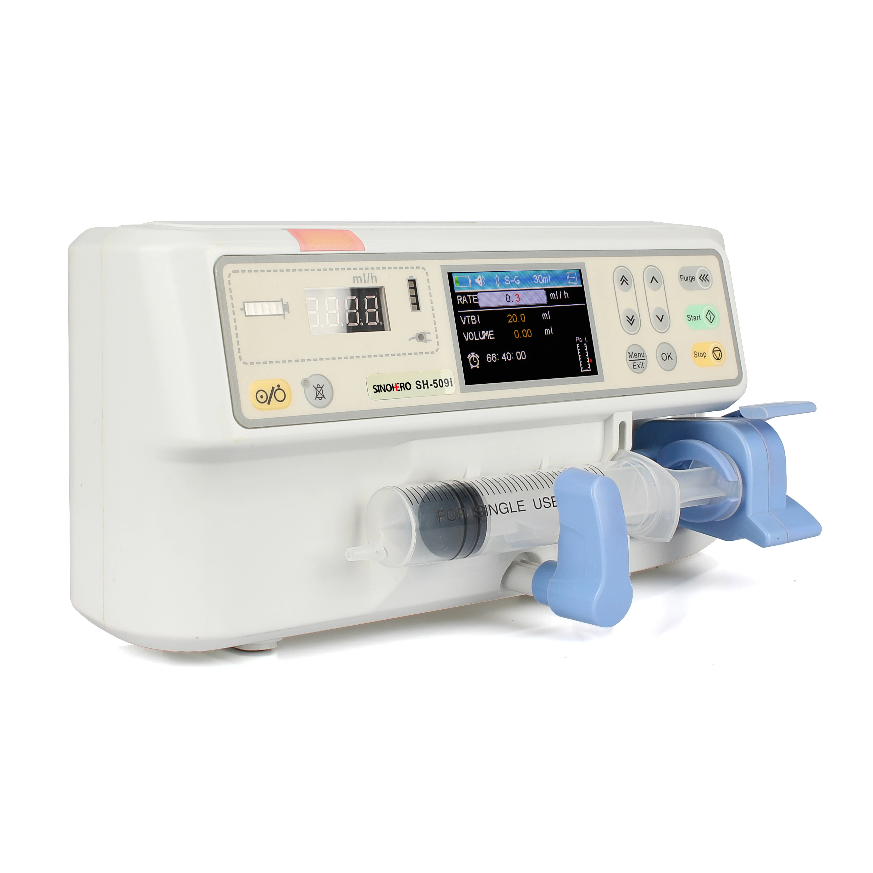 Portable Automatic Veterinary Syringe Pump SINOHERO SH-509i VET Single Channel Syringe Pump For Vet Animal