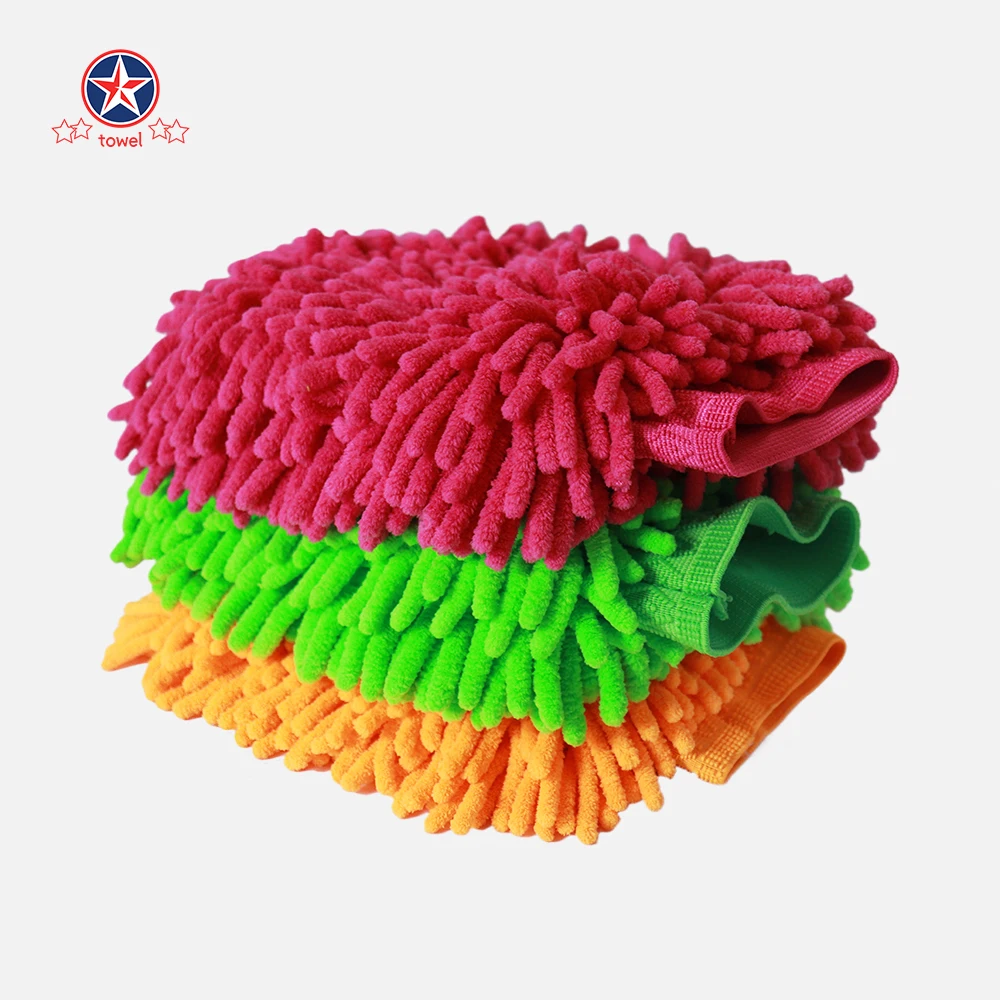 Super-Soft Microfiber Cleaning Cloth Quick-Dry Lint-Free Mitts for House Car Wash Unique Noodle Fibers for Delicate Surfaces