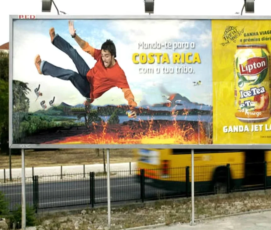 PVC Frontlit Laminated Flex Banner for Indoor / Outdoor Billboard