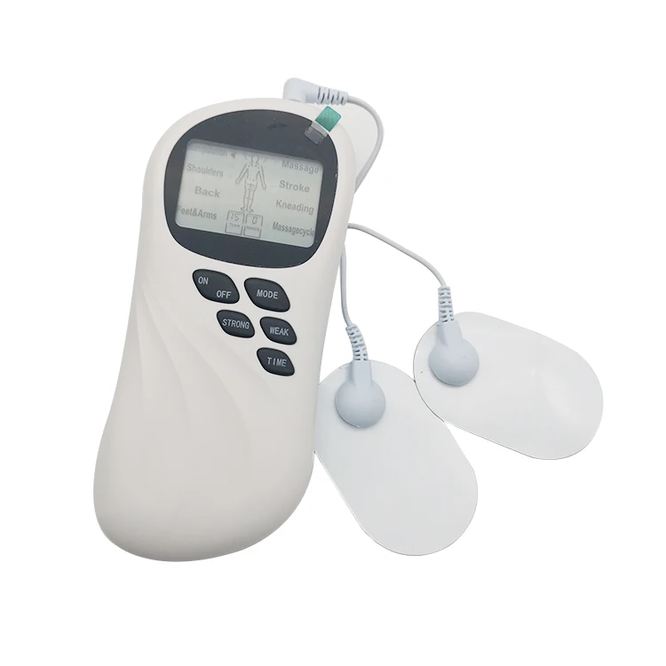 Microcurrent Digital Muscle Stimulator Mini Sticker Tens Unit Electric Pulse With Massage Slipper Mini Portable Neck Massager