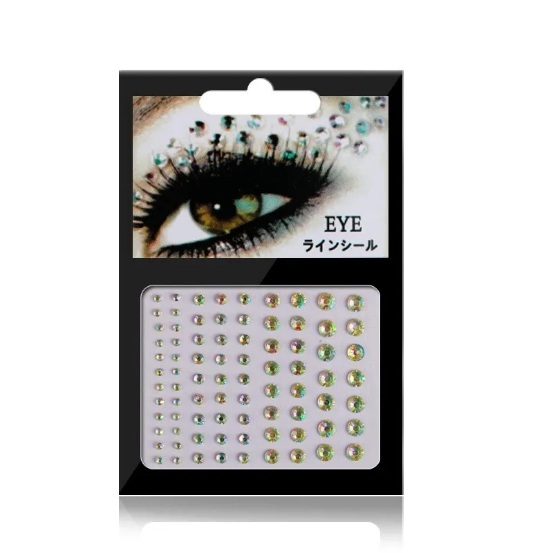 Ювелирные наклейки для глаз цветной макияж акриловая наклейка «сделай сам» бровей тату-наклейка