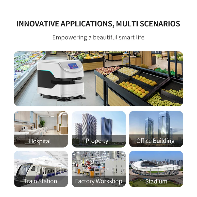 High Standard Wholesale Intelligent Commercial Automatic Self Cleaning Uv-C Vacuum Mop Robot Automatic Floor Sweeper