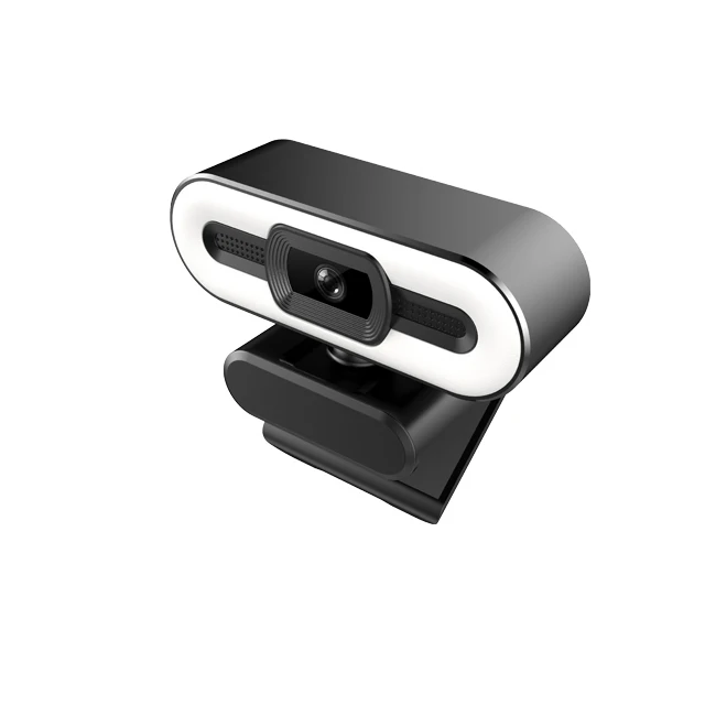 Веб-камера Q17 4K с кольцевым светом, штативом и микрофоном, hd-потоковая веб-камера-Автофокус USB