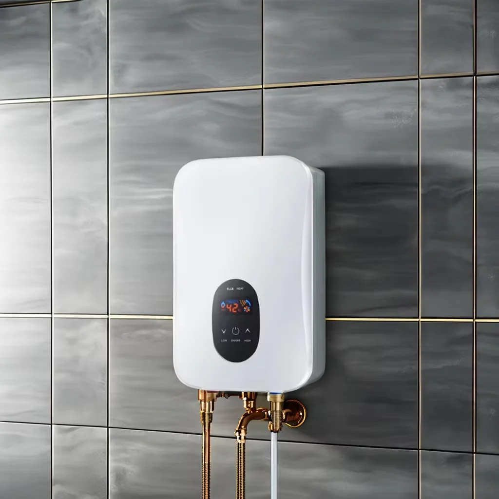 Tankless Electric Water Heater Modern Novel Design Bathroom Gyser Electrical