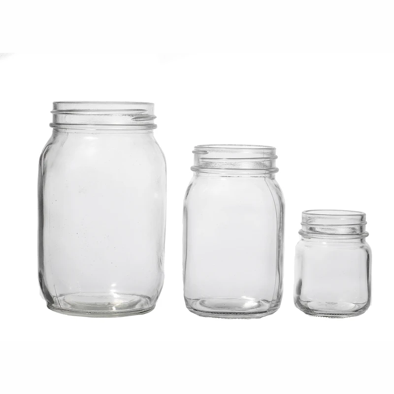 Glass Jar Suppliers 300ml 500ml Flint Screw Top Customize Food Storage Empty Glass Jars Packaging