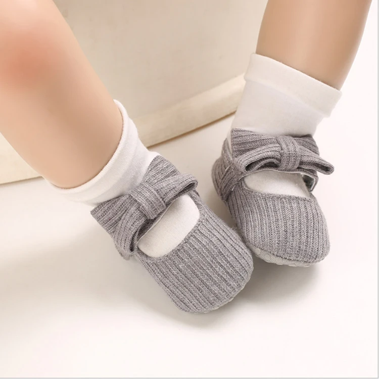 Newborn Infant Baby Girl Shoes First Walkers Soft Sole Bowknot Princess Cute Shoe Toddler Walking 0-18M Prewalkers
