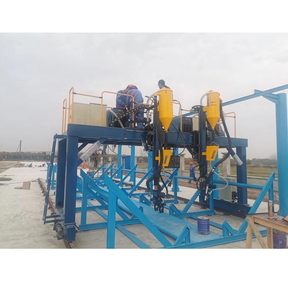 Gantry welding/automatic h beam submerged arc welding machine/rotary plasma cutting machine for h-beam