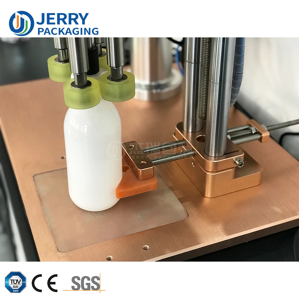 Semi Automatic Manual Spray Trigger Pump Dropper Tabletop Capping Machine Plastic Bottle Cap Machine in Stock