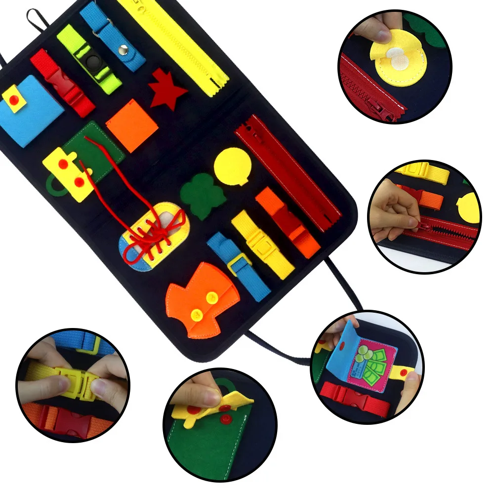 Коллекция 2022 года доска Монтессори игрушки для дошкольного малыша сенсорные подарки развивающая игрушка путешествий Обучающие базовые навыки платья