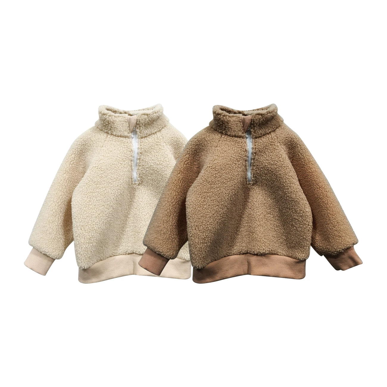Baby Winter warm Coat Sherpa Thickened Jacket for Boy Girl Fleece outerwear Children Clothing Sweatshirt