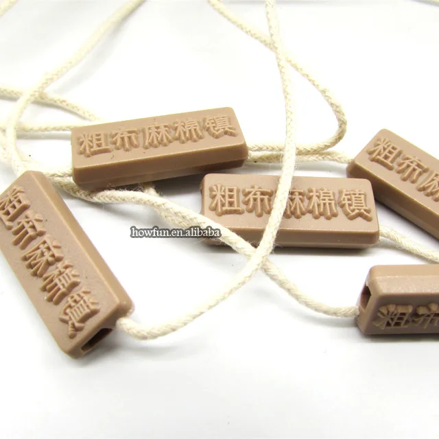 custom logo tag cord security seal Hang Tag String plastic seal tag