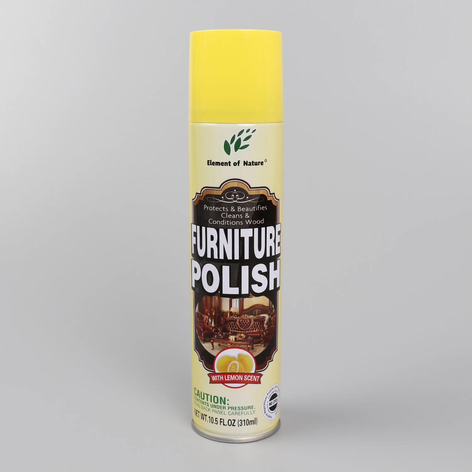 Custom Printed Empty Round Small Aerosol Metal Tin Can with Valve and Actuator