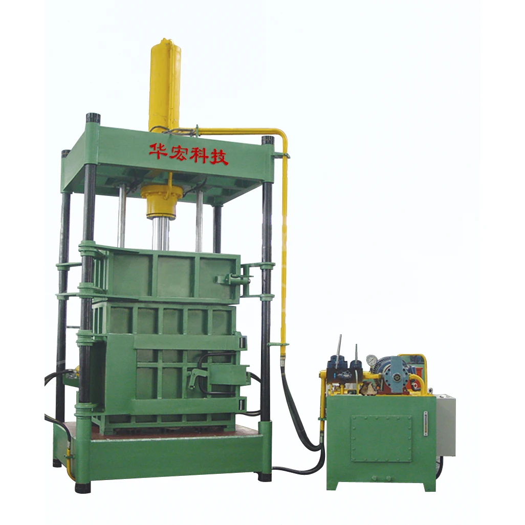 automatic hydraulic can/waste newspaper carton packer/automatic horizontal plastic baler baling machine
