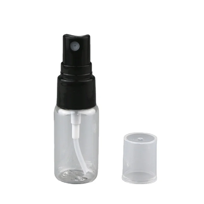 10ml 15ml 20ml 30ml 40ml 50ml 60ml 80ml 100ml small round pet spray bottle with pump