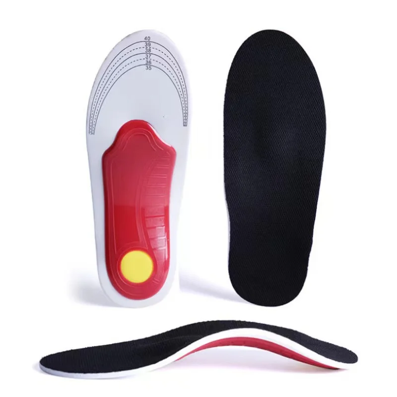 EVA flat foot orthotic foot arch support insole of breathable shock absorption and pressure relief