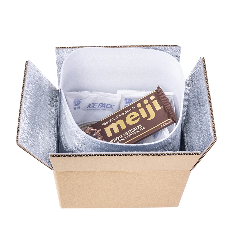 Insulated Box Liners Foamthermal Insulation Bag Liner Epe Box Liner for Chocolate Aluminium Foil Aluminum Minimalist Supermarket
