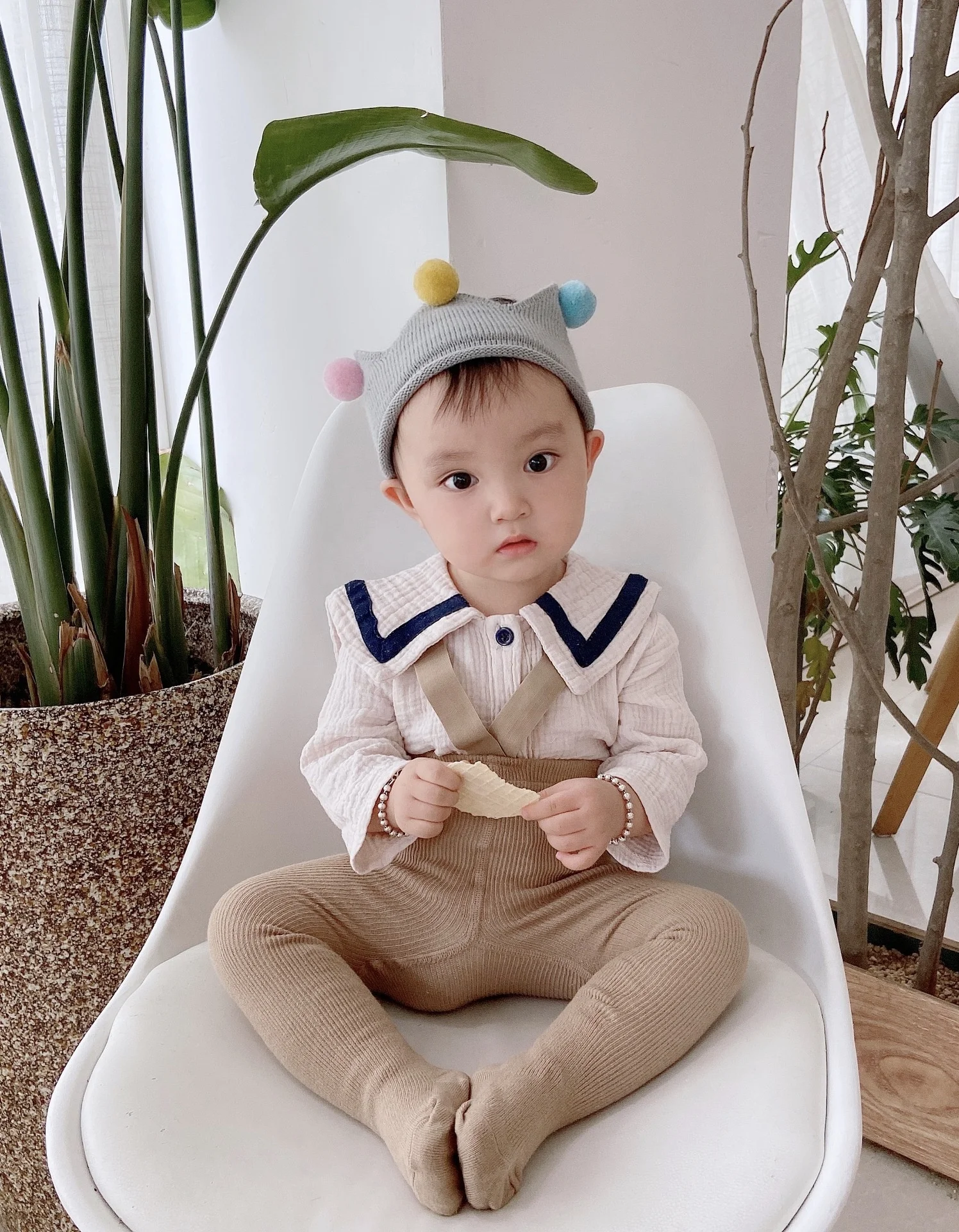 Леггинсы с высокой талией для новорожденных