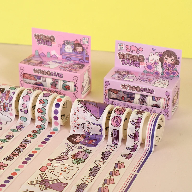 Дешевая лента SingleSide, красивая мультяшная графика, легко наклеивается