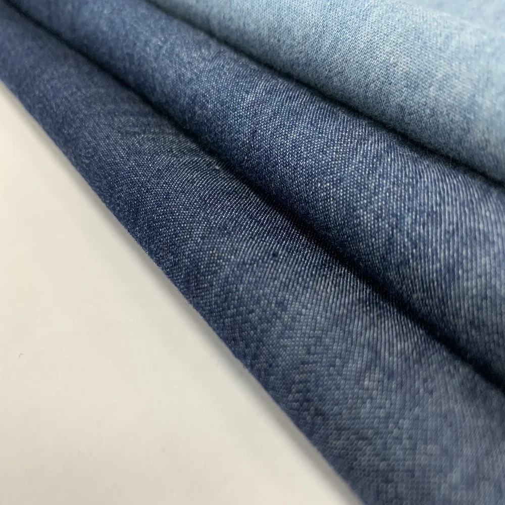 Good Quality Denim Fabric Light-Weight 100% Cotton Woven Fabric For Jeans T-shirt Dress